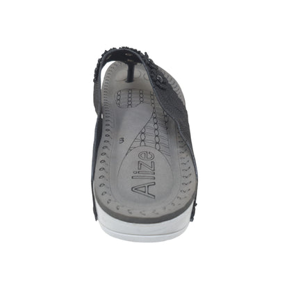 PD-804 Black Womens Flats