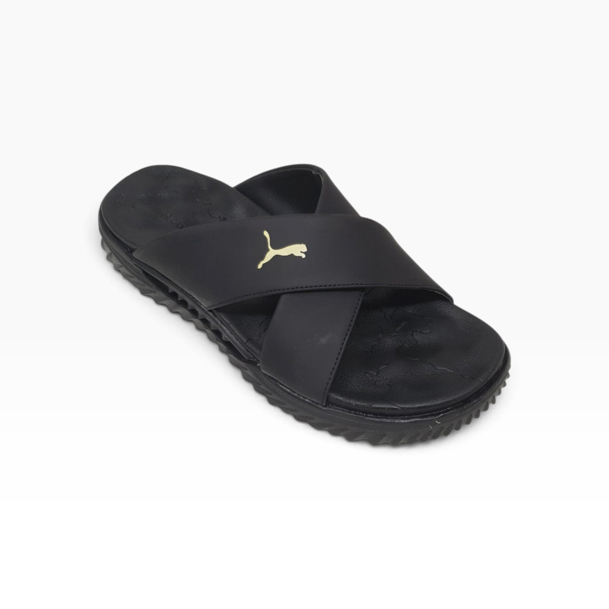 PKM-105 Black Mens Slippers & Flip Flops