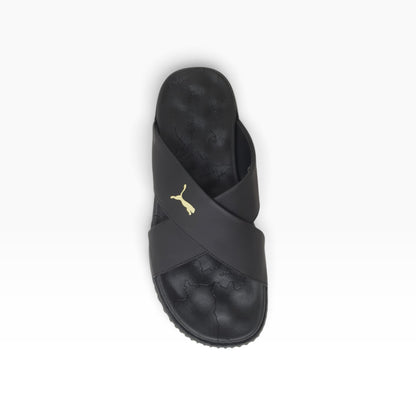 PKM-105 Black Mens Slippers & Flip Flops