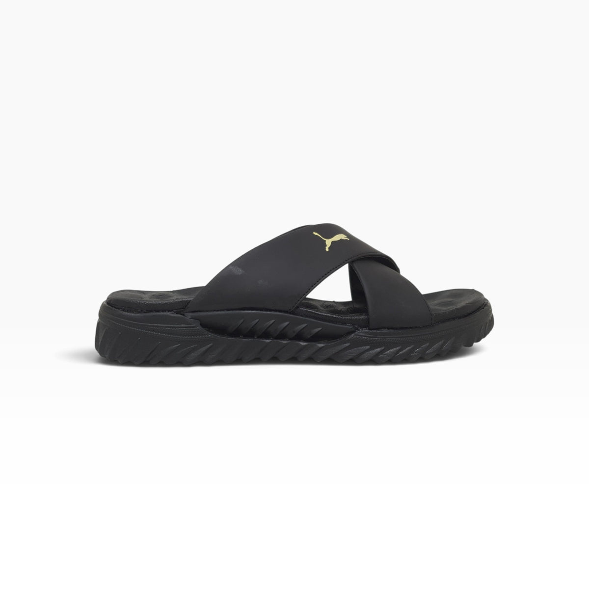 PKM-105 Black Mens Slippers & Flip Flops
