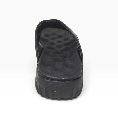 PKM-105 Black Mens Slippers & Flip Flops