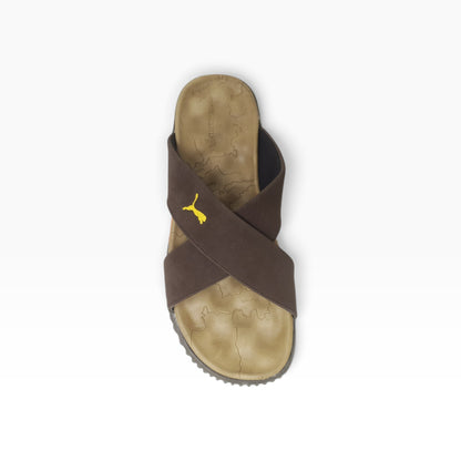 PKM-105 Brown Mens Slippers & Flip Flops