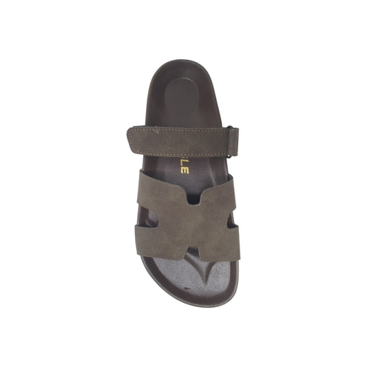 SA-105 Brown Mens Slippers & Flip Flops