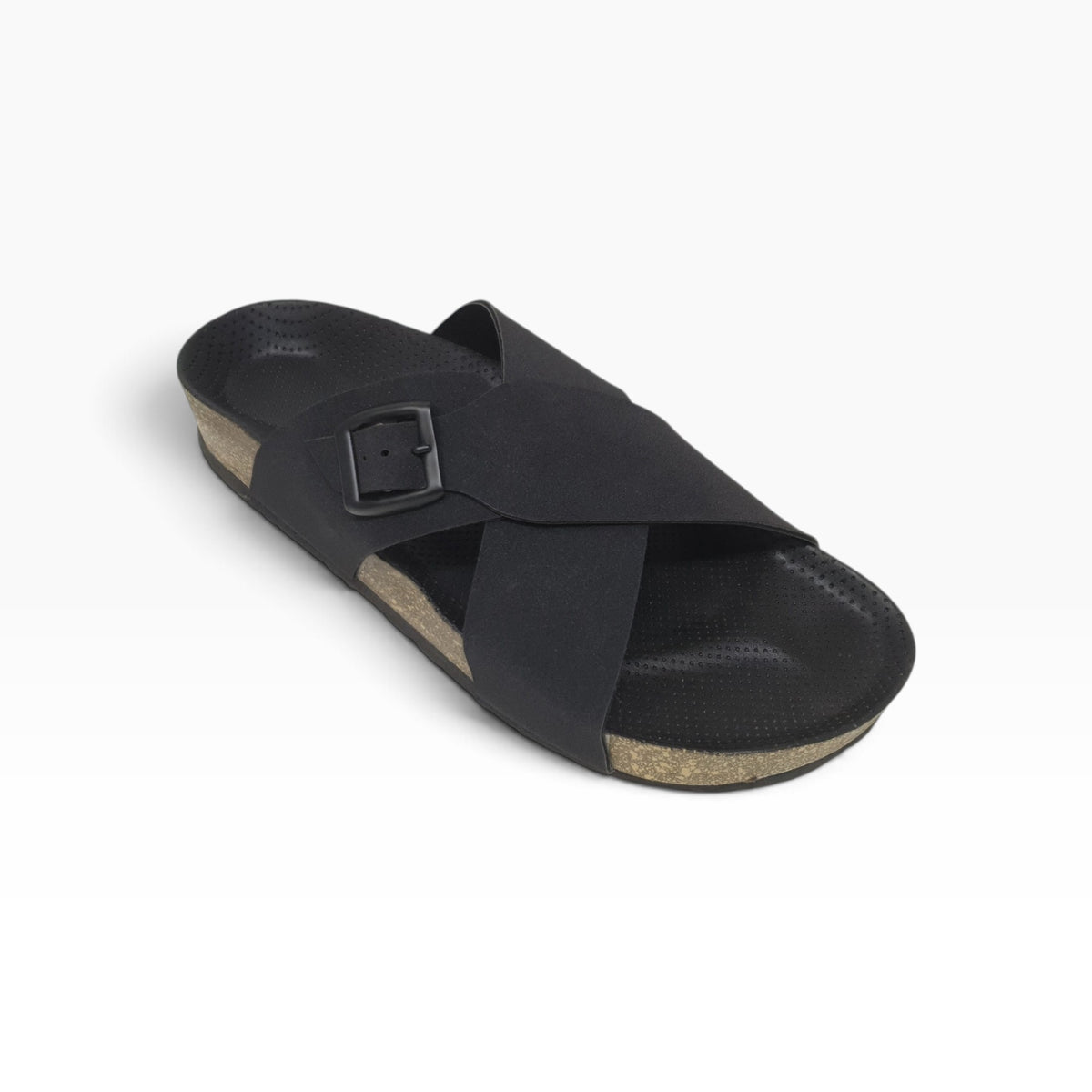 SA-106 Black Mens Slippers & Flip Flops