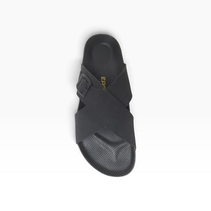 SA-106 Black Mens Slippers & Flip Flops