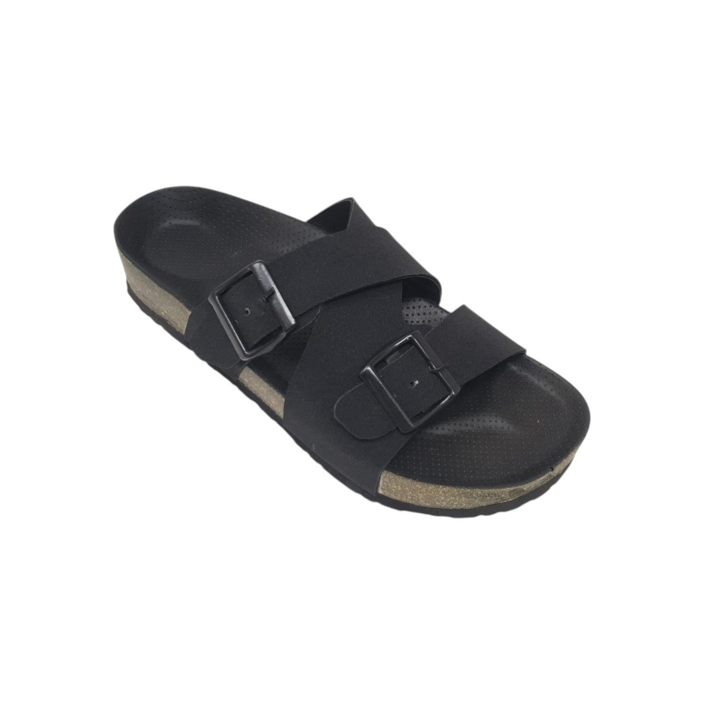 SA-107 Black Mens Slippers & Flip Flops