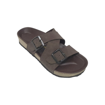 SA-107 Brown Mens Slippers & Flip Flops