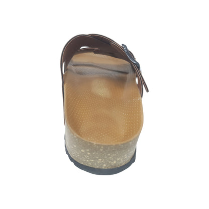 SA-107 Tan Mens Slippers & Flip Flops