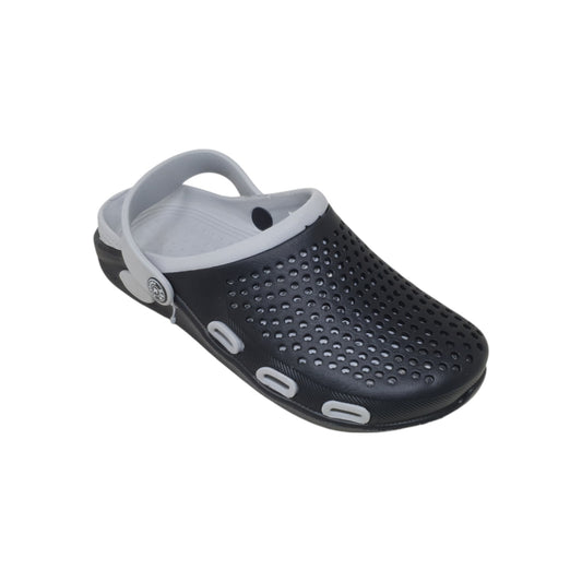 SANDALS-126 Black Mens Clogs & Sliders