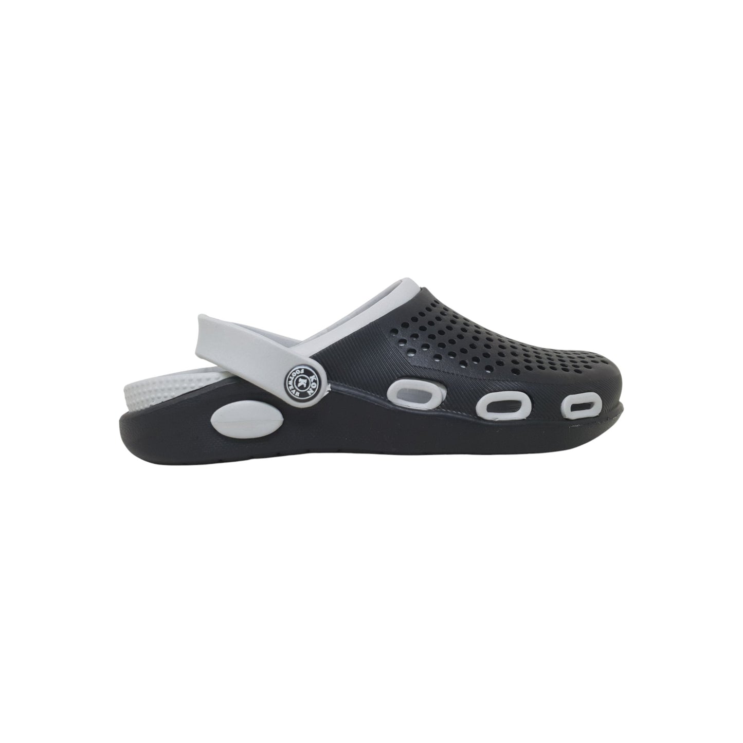SANDALS-126 Black Mens Clogs & Sliders