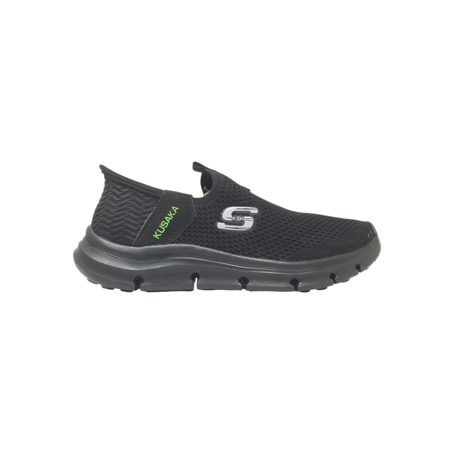 Slipon-10 Black Mens Sports Shoes