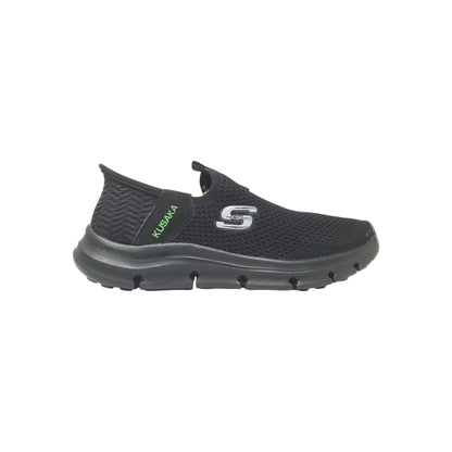 Slipon-10 Black Mens Sports Shoes