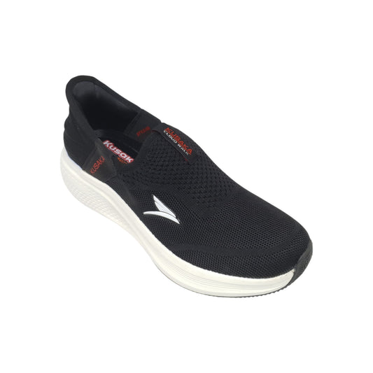 Slipon-116 Black Mens Sports Shoes