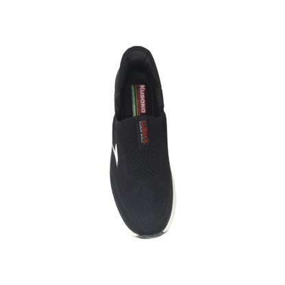 Slipon-116 Black Mens Sports Shoes