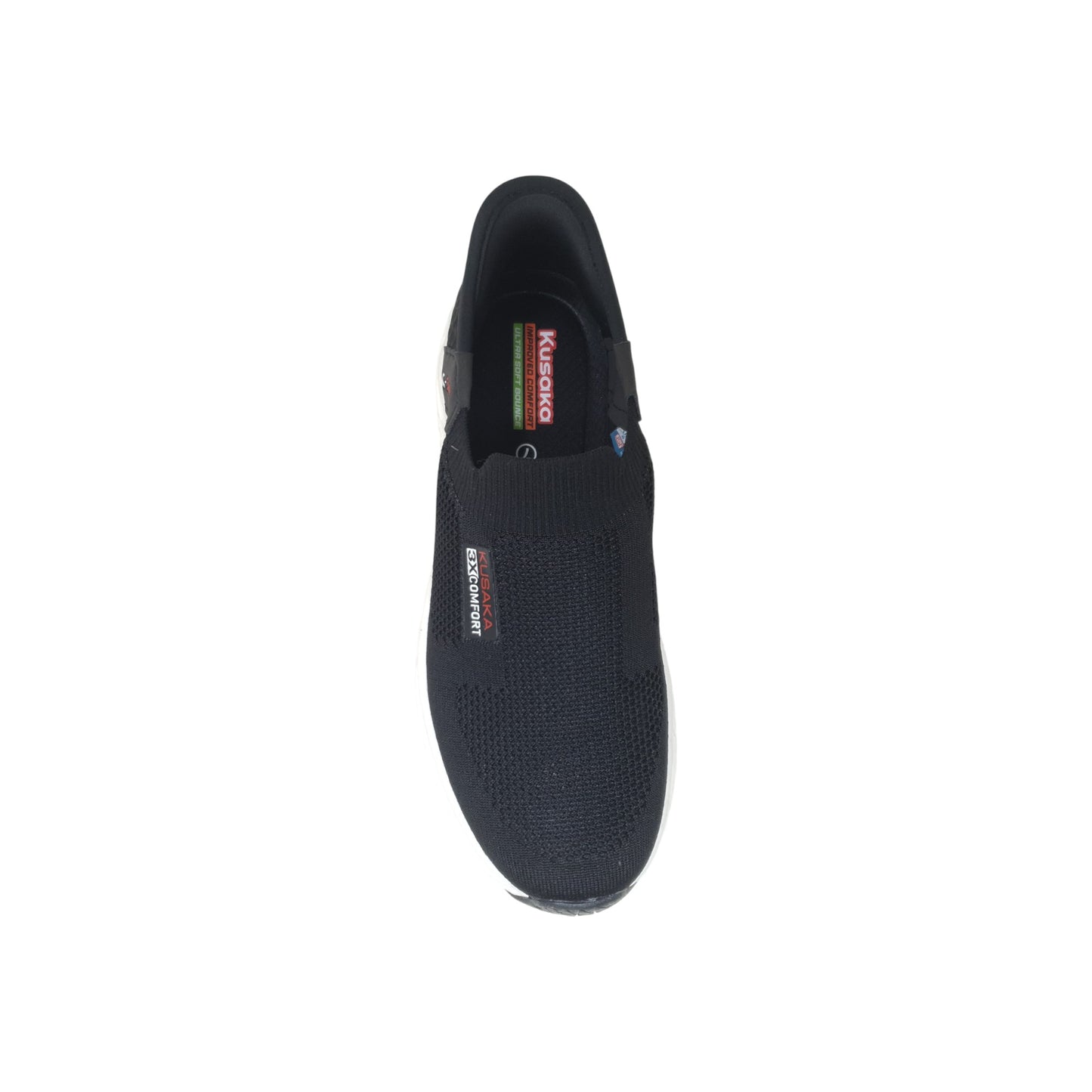 SLIPON-119 Black Mens Sports Shoes