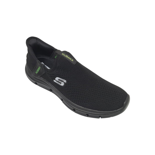 Slipon-10 Black Mens Sports Shoes