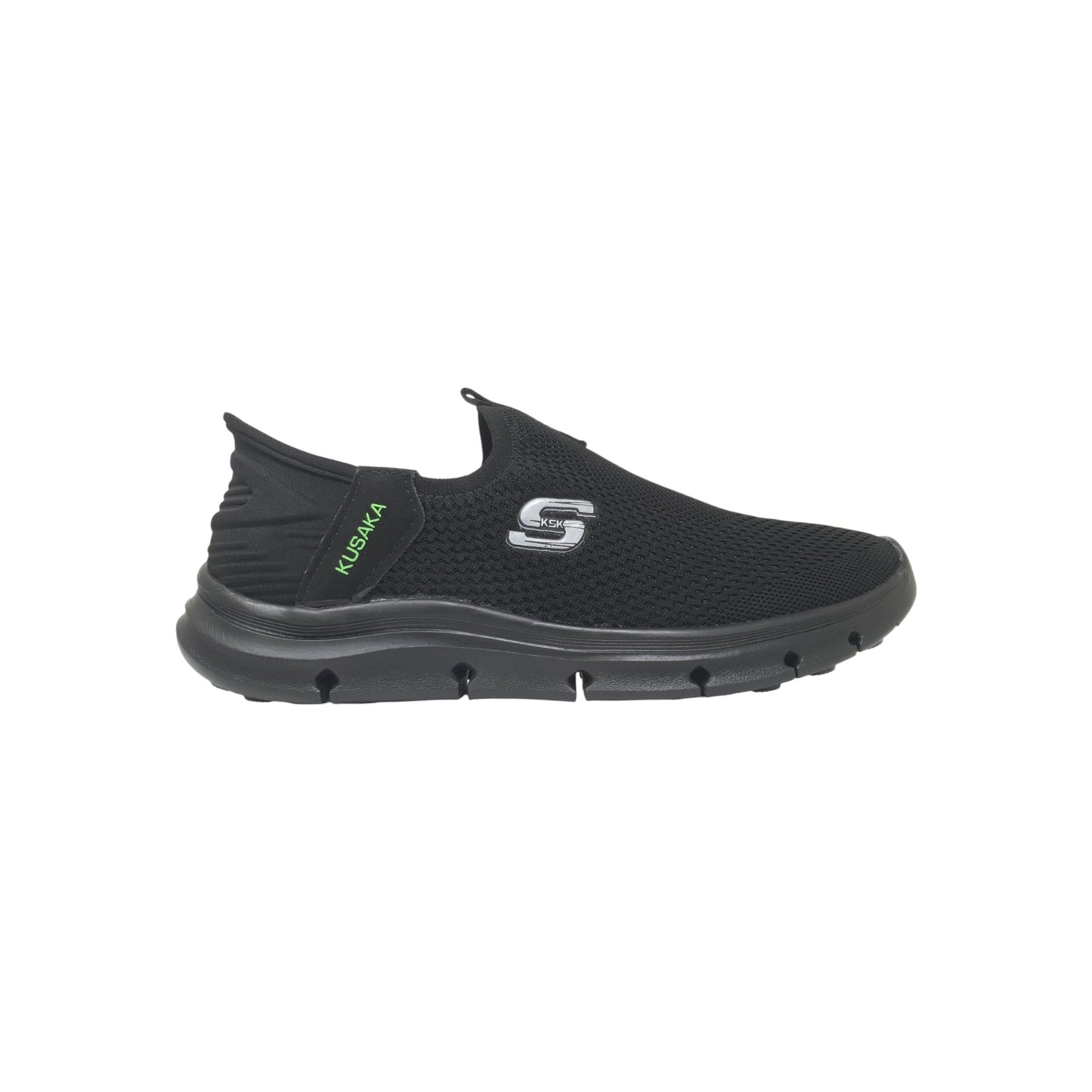 Slipon-10 Black Mens Sports Shoes