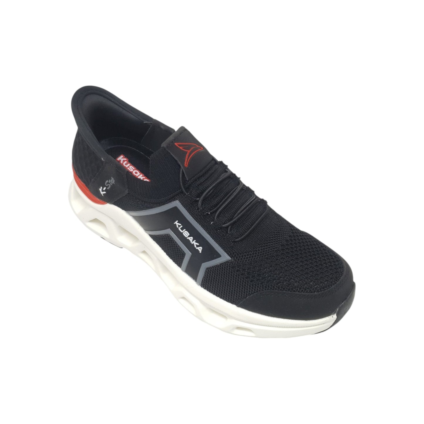 Slipon-122 Black Mens Sports Shoes