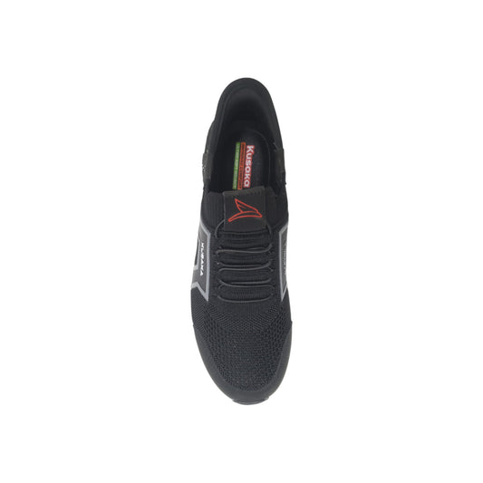 Slipon-122 Black Mens Sports Shoes