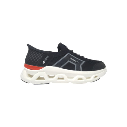 Slipon-122 Black Mens Sports Shoes
