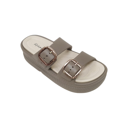 TR-102 Beige Womens Clogs & Sliders