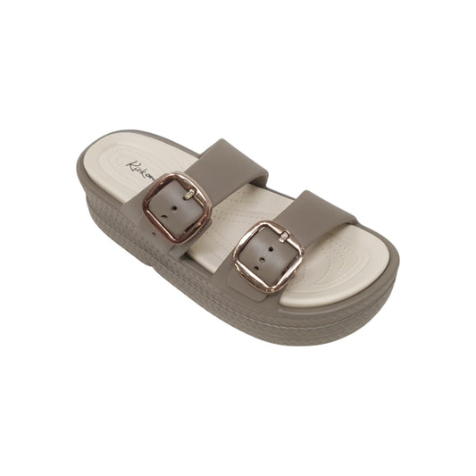 TR-102 Beige Womens Clogs & Sliders