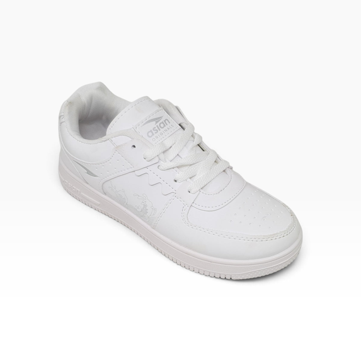 Thunder-07 White Mens Sports Shoes